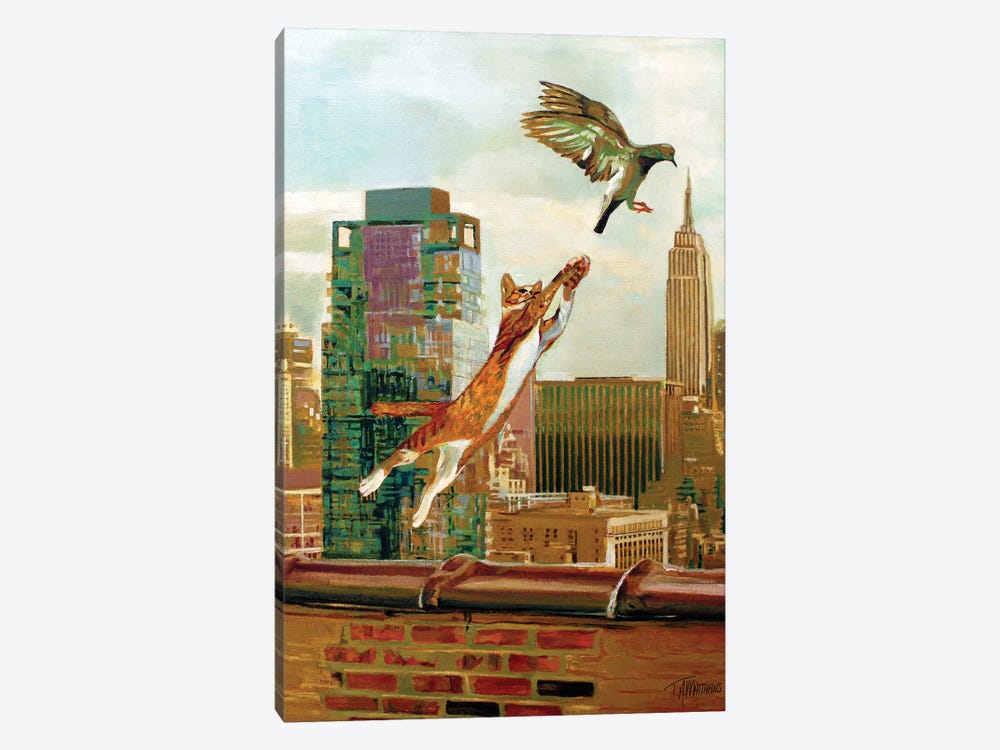 New York Kitty II by Timothy Adam Matthews 1-piece Canvas Wall Art