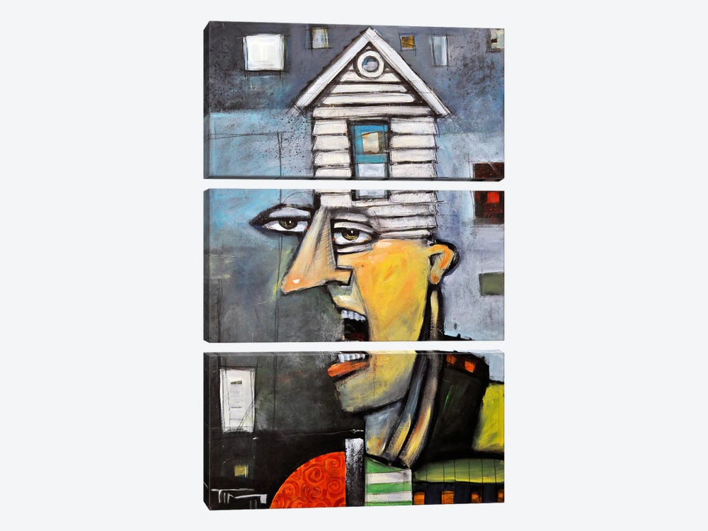 Head Of The House by Tim Nyberg 3-piece Canvas Print