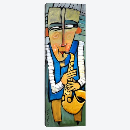 Saxophone Player Canvas Print #TNG138} by Tim Nyberg Canvas Artwork