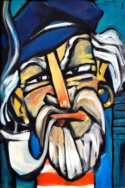 Shipwrecked Captain by Tim Nyberg multi panel art