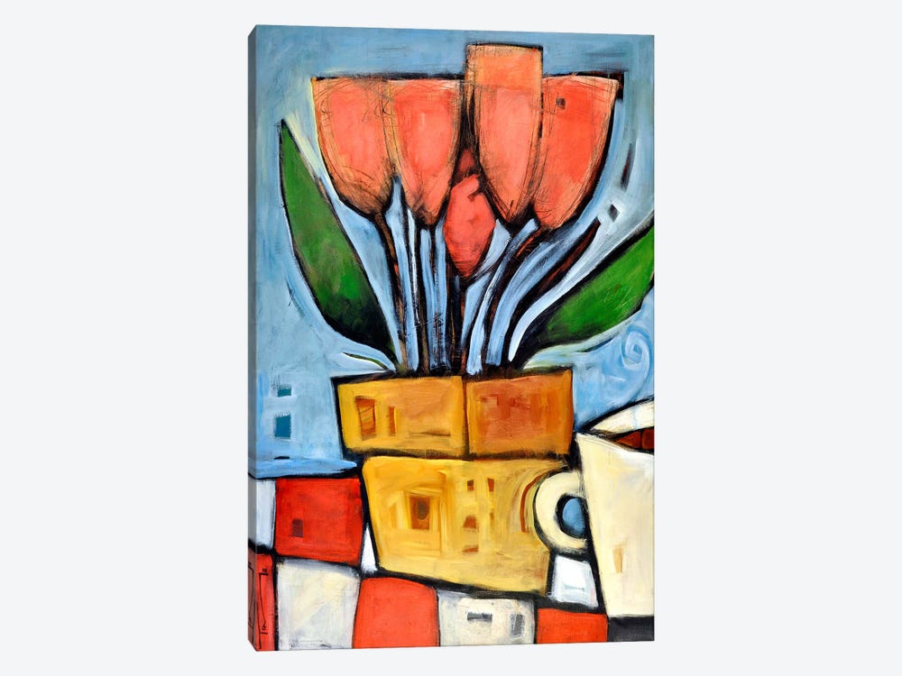 Tulips And Coffee by Tim Nyberg 1-piece Canvas Artwork