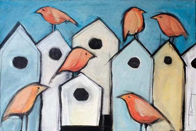 Bird Condos by Tim Nyberg multi panel art