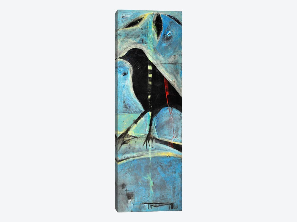 Blackbird On Branch by Tim Nyberg 1-piece Art Print