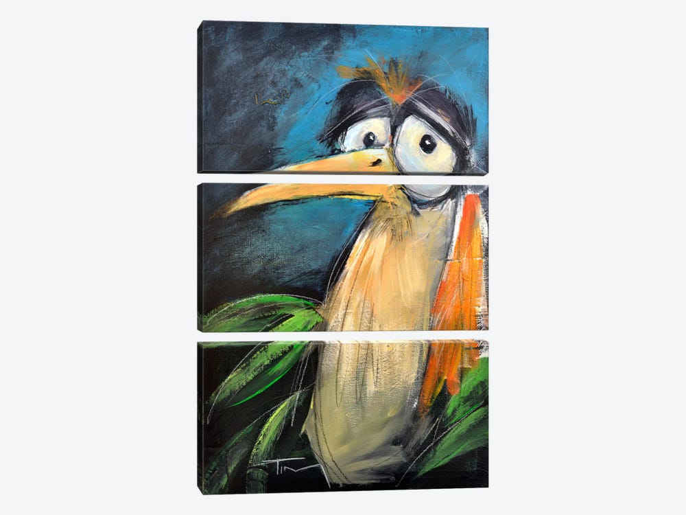 Larry Looks Lonely by Tim Nyberg 3-piece Canvas Artwork