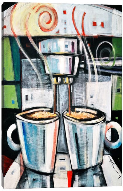 Barista Canvas Art Print - Coffee Art