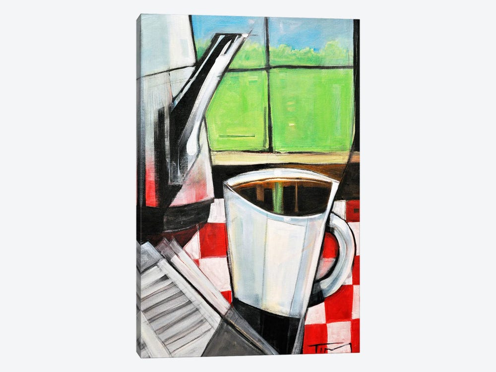 Coffee And Morning News by Tim Nyberg 1-piece Canvas Art