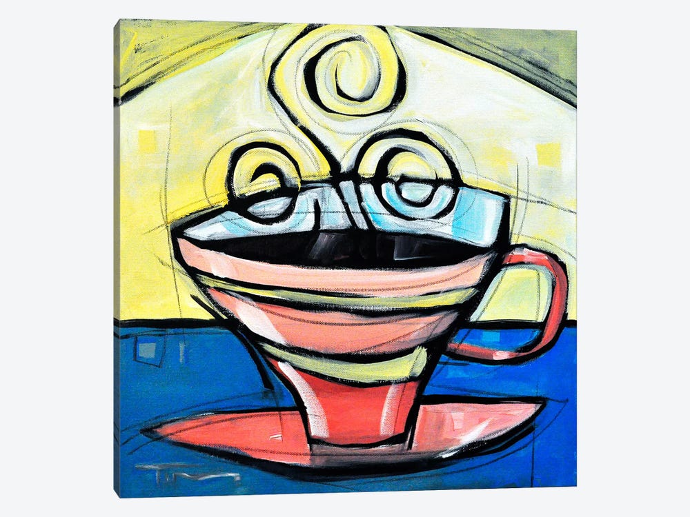 Coffee Cup 4 by Tim Nyberg 1-piece Canvas Artwork