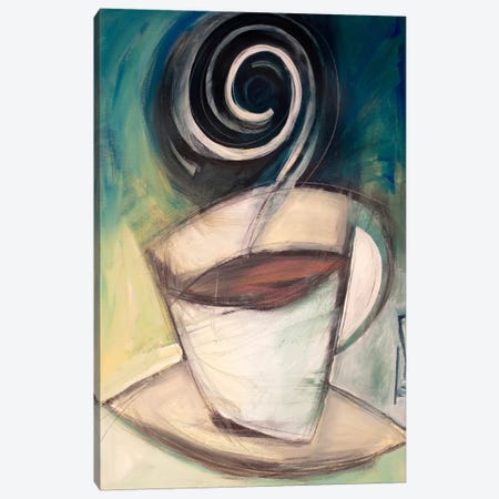 First Cup Of The Day Canvas Print #TNG297} by Tim Nyberg Canvas Wall Art