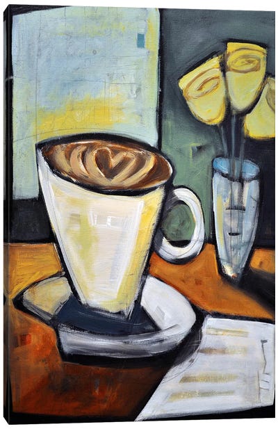 Java Love Canvas Art Print - Coffee Art