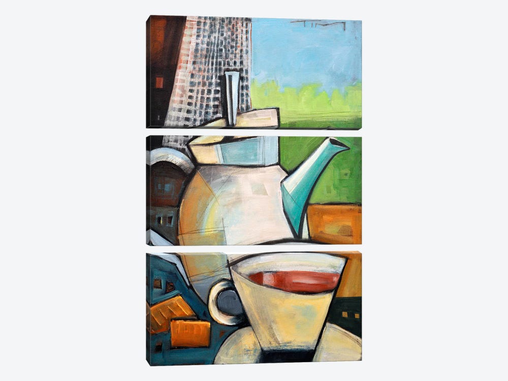 Tea Time by Tim Nyberg 3-piece Canvas Print