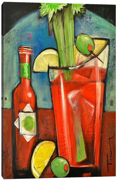 Bloody Mary Canvas Art Print - Cocktail & Mixed Drink Art