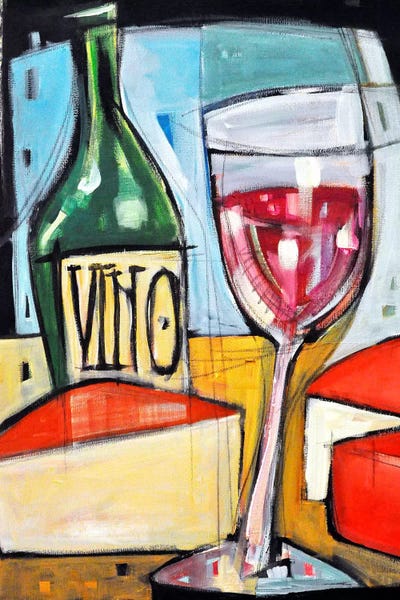 Wine: Red Wine And Cheese by Tim Nyberg
