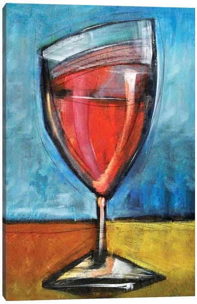Second Glass Of Red Canvas Art Print