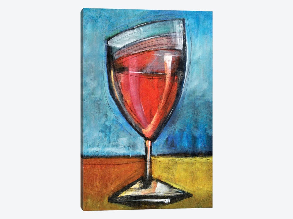 Second Glass Of Red by Tim Nyberg 1-piece Canvas Print