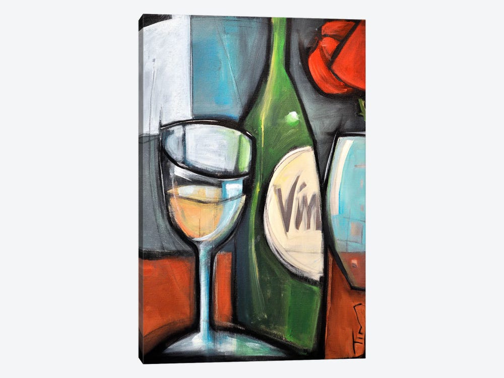 Wine Bottled Poetry by Tim Nyberg 1-piece Canvas Print