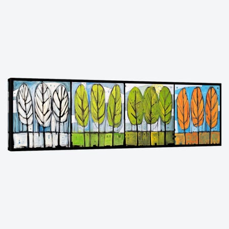 Four Seasons Tree Series Horizontal Canvas Print #TNG338} by Tim Nyberg Canvas Artwork