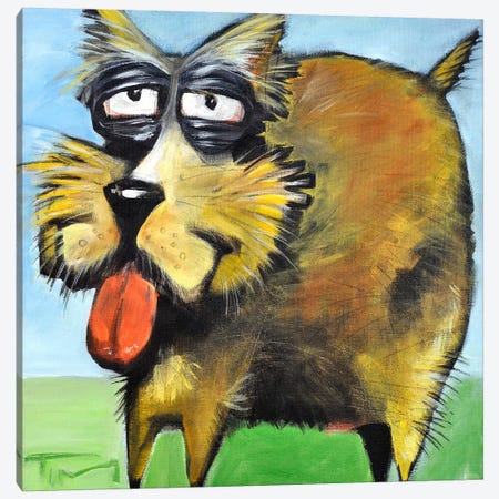 Murphy Stout Dog Canvas Print #TNG83} by Tim Nyberg Art Print