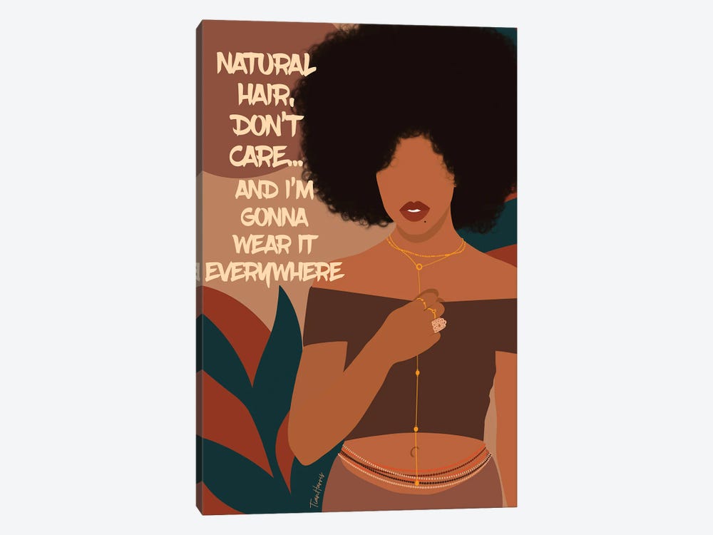 Natural Hair by Tian Harris 1-piece Canvas Art Print