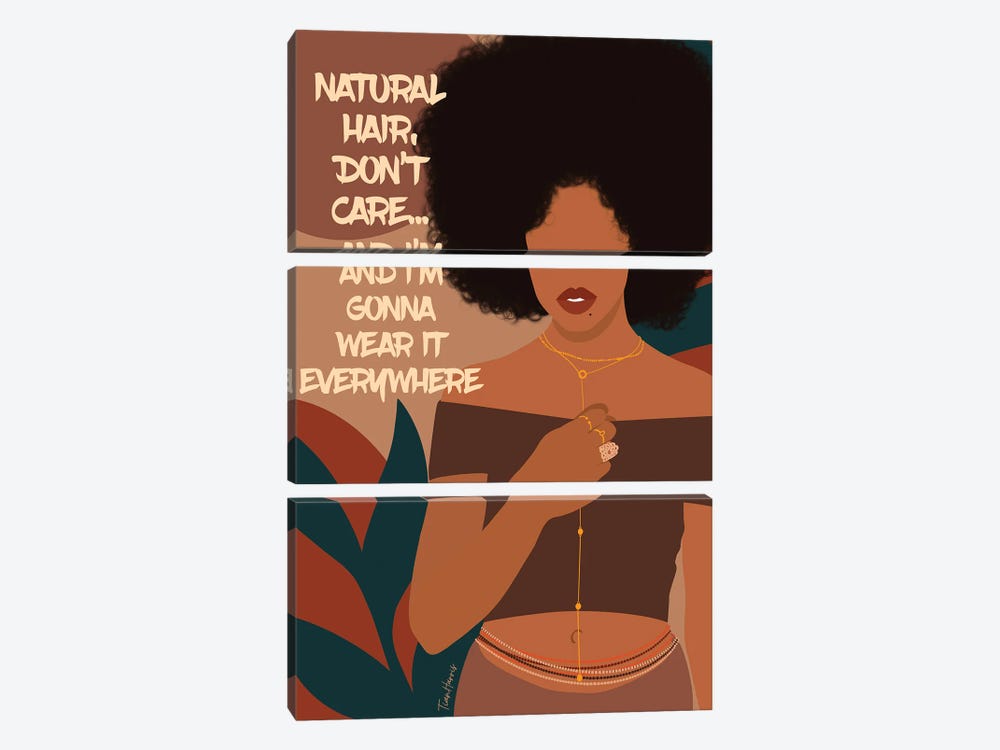 Natural Hair by Tian Harris 3-piece Canvas Print