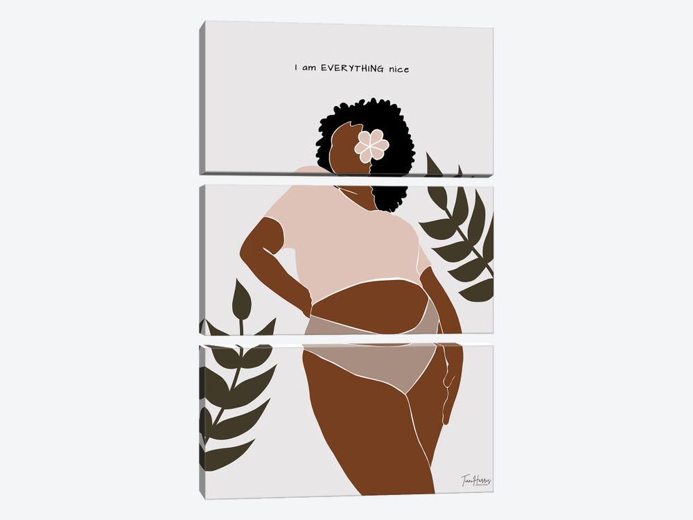 Everything Nice by Tian Harris 3-piece Canvas Print