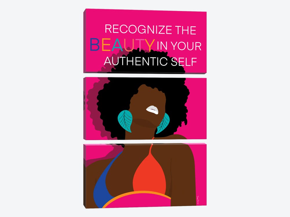 Your Beauty by Tian Harris 3-piece Canvas Print
