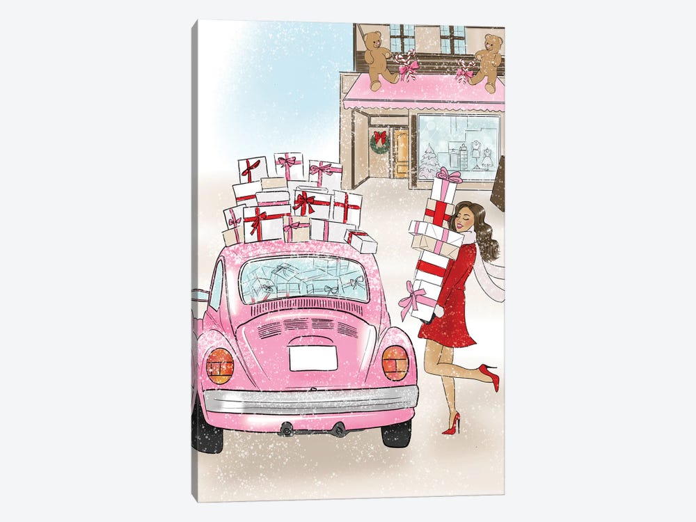 A Christmas Shopping by Lara Tan 1-piece Canvas Print