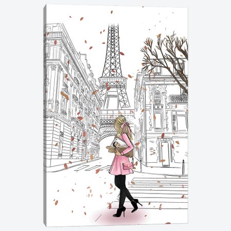 Fall In Paris Canvas Print #TNL29} by Lara Tan Canvas Wall Art