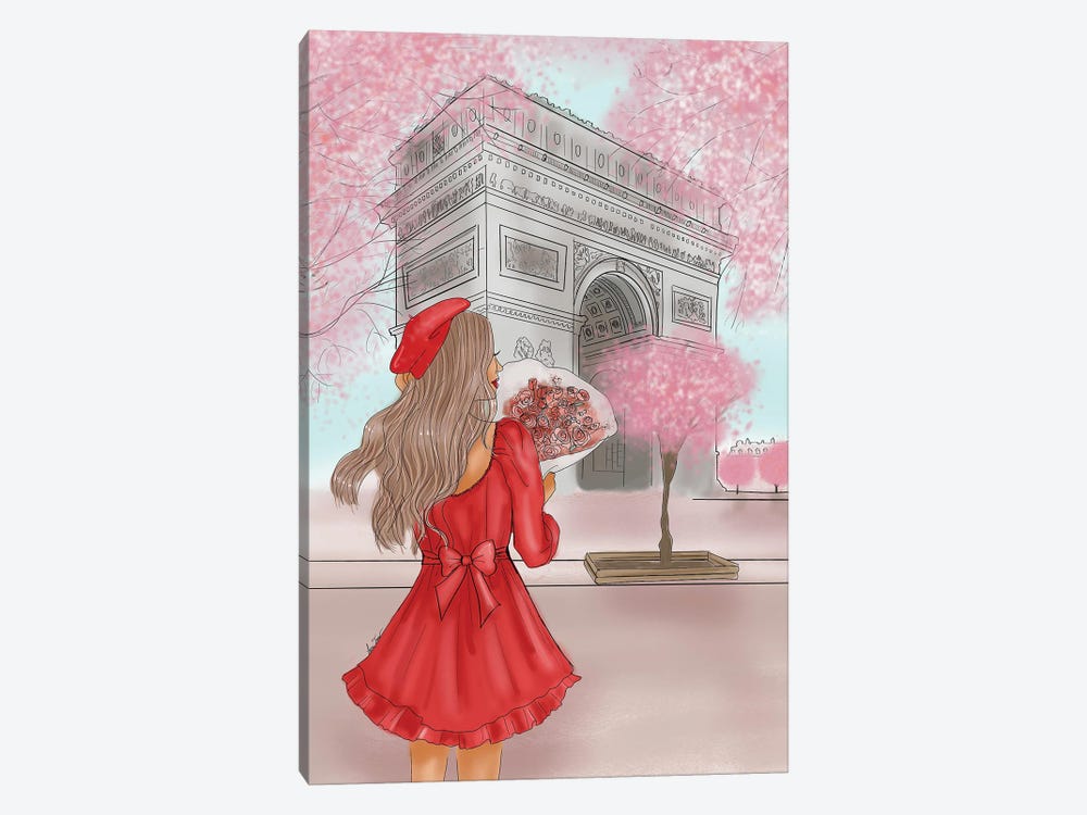 Spring In Paris by Lara Tan 1-piece Canvas Art