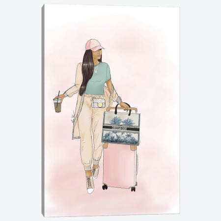 Travel In Style Canvas Print #TNL60} by Lara Tan Canvas Artwork