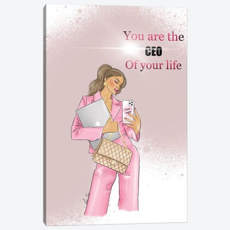 You Are The Ceo Canvas Print #TNL69} by Lara Tan Canvas Art