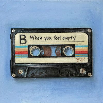 Maria Titan - Canvas Prints: When You Feel Empty by Maria Titan