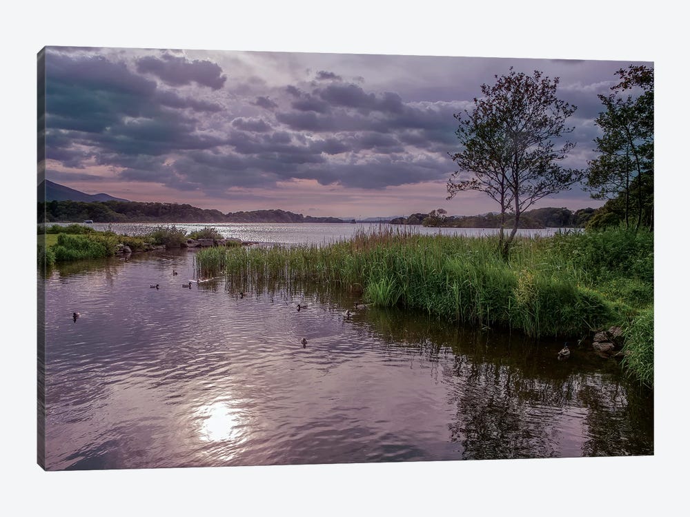 County Kerry. Killarney National Park. Ireland. Sunset Over Lake. Unesco Biosphere Reserve. by Tom Norring 1-piece Canvas Art Print