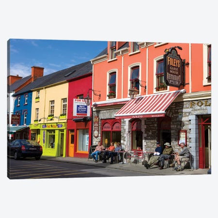 Colorful Downtown Architecture, Kenmare, County Kerry, Munster Province, Republic Of Ireland Canvas Print #TNO1} by Tom Norring Canvas Art