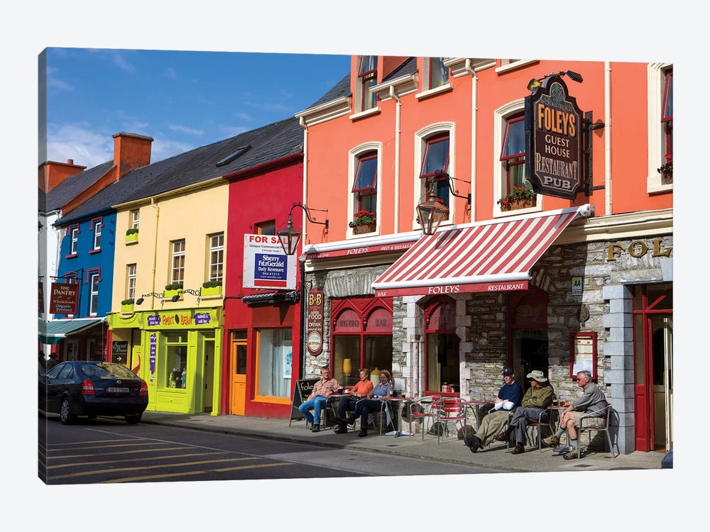Colorful Downtown Architecture, Kenmare, County Kerry, Munster Province, Republic Of Ireland by Tom Norring 1-piece Canvas Art