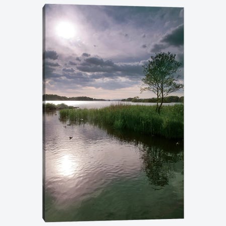 County Kerry. Killarney National Park. Ireland. Sunset Over Lake. Unesco Biosphere Reserve. Canvas Print #TNO20} by Tom Norring Canvas Print