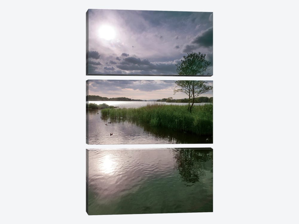 County Kerry. Killarney National Park. Ireland. Sunset Over Lake. Unesco Biosphere Reserve. by Tom Norring 3-piece Canvas Art Print