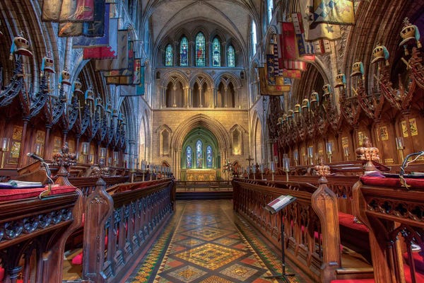 Dublin: Dublin, Ireland. Cathedral Of The Blessed Virgin Mary And St Patrick (Aka St. Patrick's Cathedral). by Tom Norring