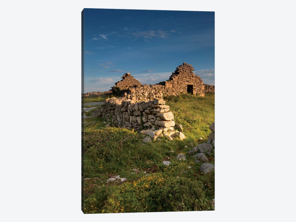 Inishmore Island. Aran Islands. Ireland. Abandoned Homestead. by Tom Norring 1-piece Canvas Artwork