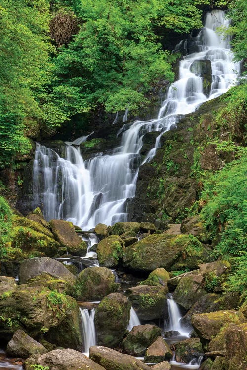 Killarney National Park, County Kerry, Ireland. Torc Waterfall.