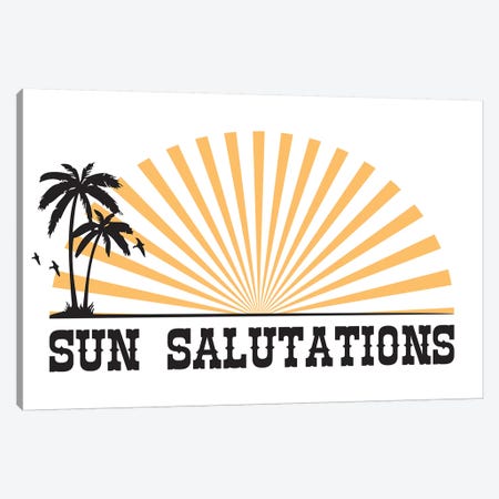 Sun Salutations Canvas Print #TNS108} by The Native State Art Print
