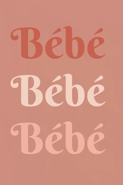 Bébe Bébe Bébe by The Native State canvas print