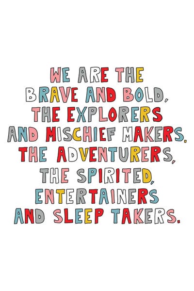 Kids Inspirational Art: We Are The Young - Multicolor by The Native State