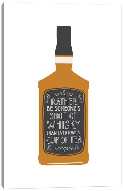 Whisky Shot Canvas Art Print - Whiskey Art