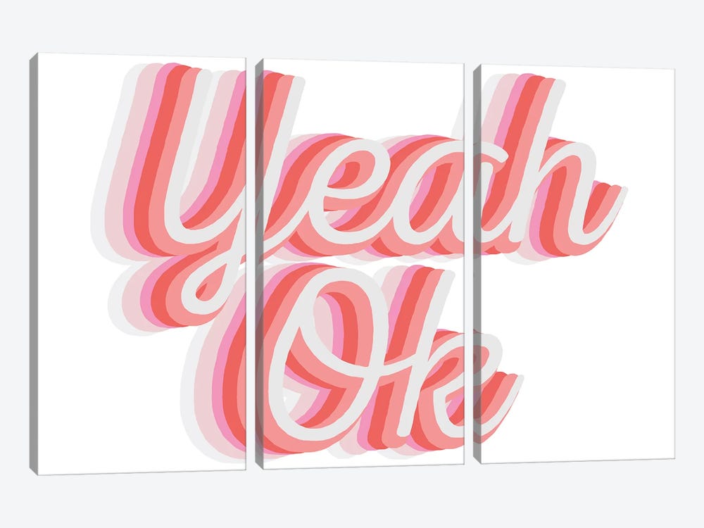 Yeah Okay by The Native State 3-piece Canvas Art Print