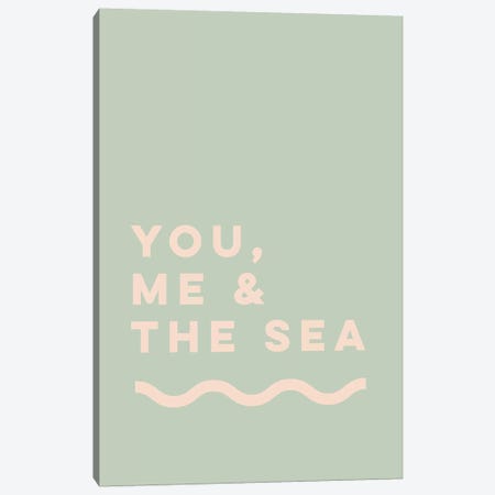 You, Me & The Sea Canvas Print #TNS127} by The Native State Canvas Art
