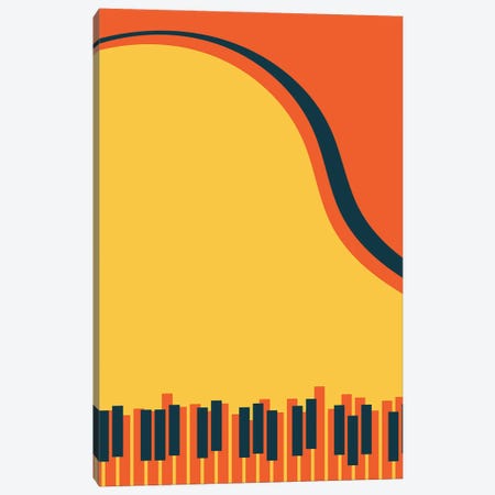 Grand Piano Canvas Print #TNS130} by The Native State Canvas Wall Art