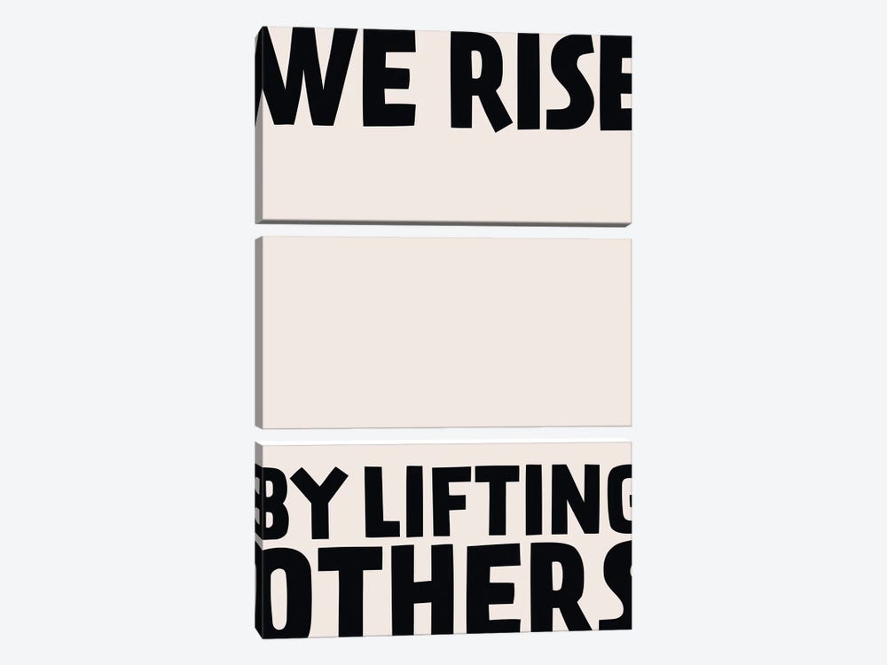 We Rise By Lifting Others by The Native State 3-piece Canvas Print