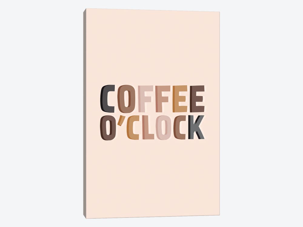 Coffee O'Clock by The Native State 1-piece Canvas Art