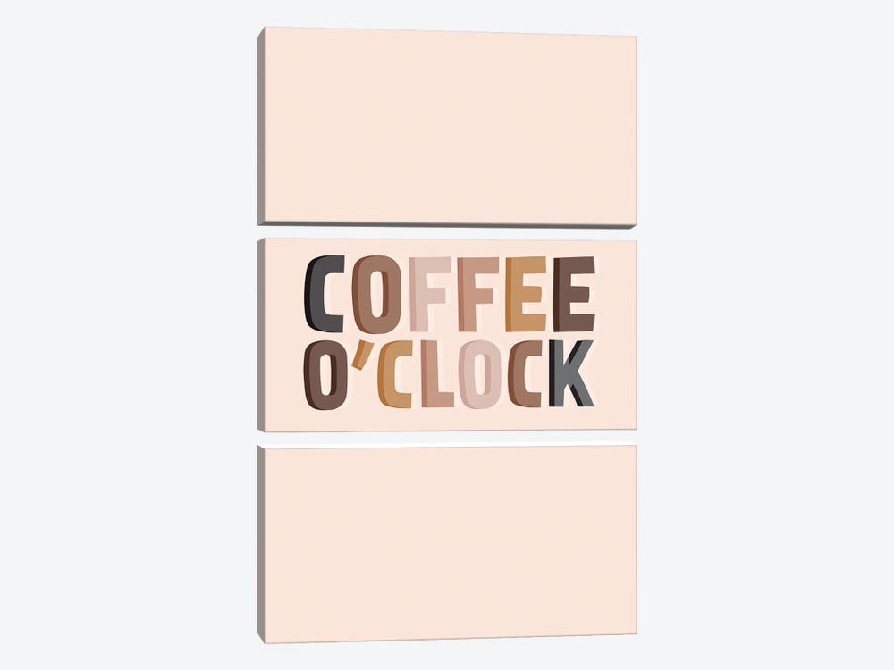 Coffee O'Clock by The Native State 3-piece Canvas Wall Art