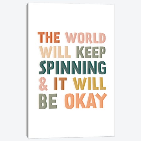 Keep Spinning Canvas Print #TNS152} by The Native State Canvas Art